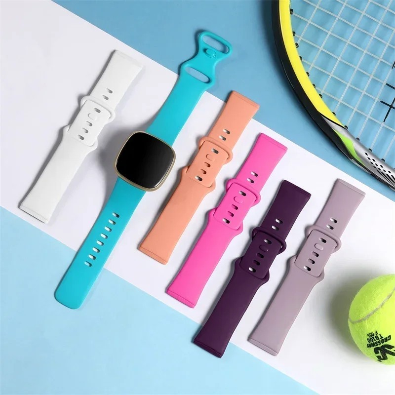For Fitbit Versa 3/4/Sense Silicone Strap Wristband Replacement Watch Band Sport