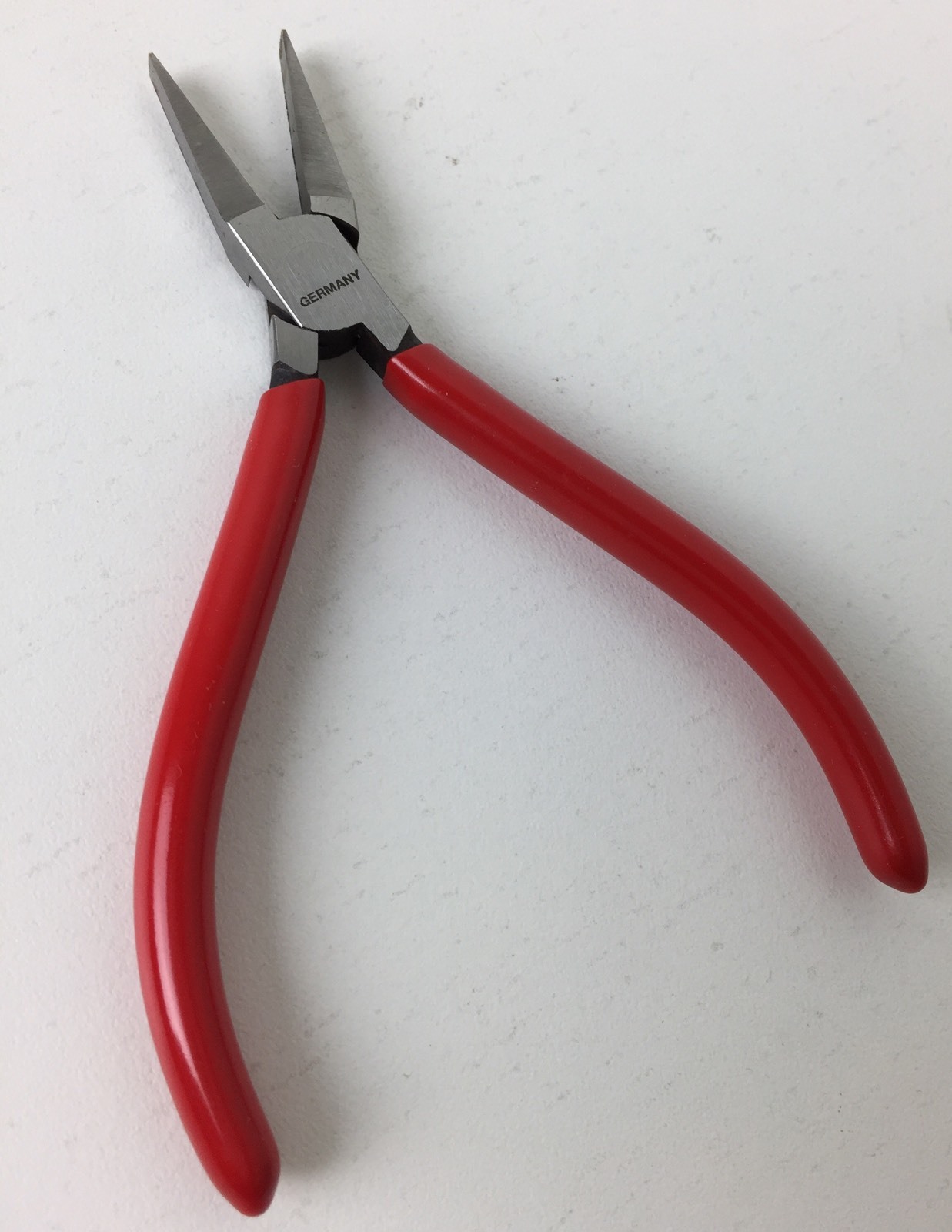 Beadsmith Flat Nose Pliers Germany 5 1/2″ Box Joint PVC Grip NEW