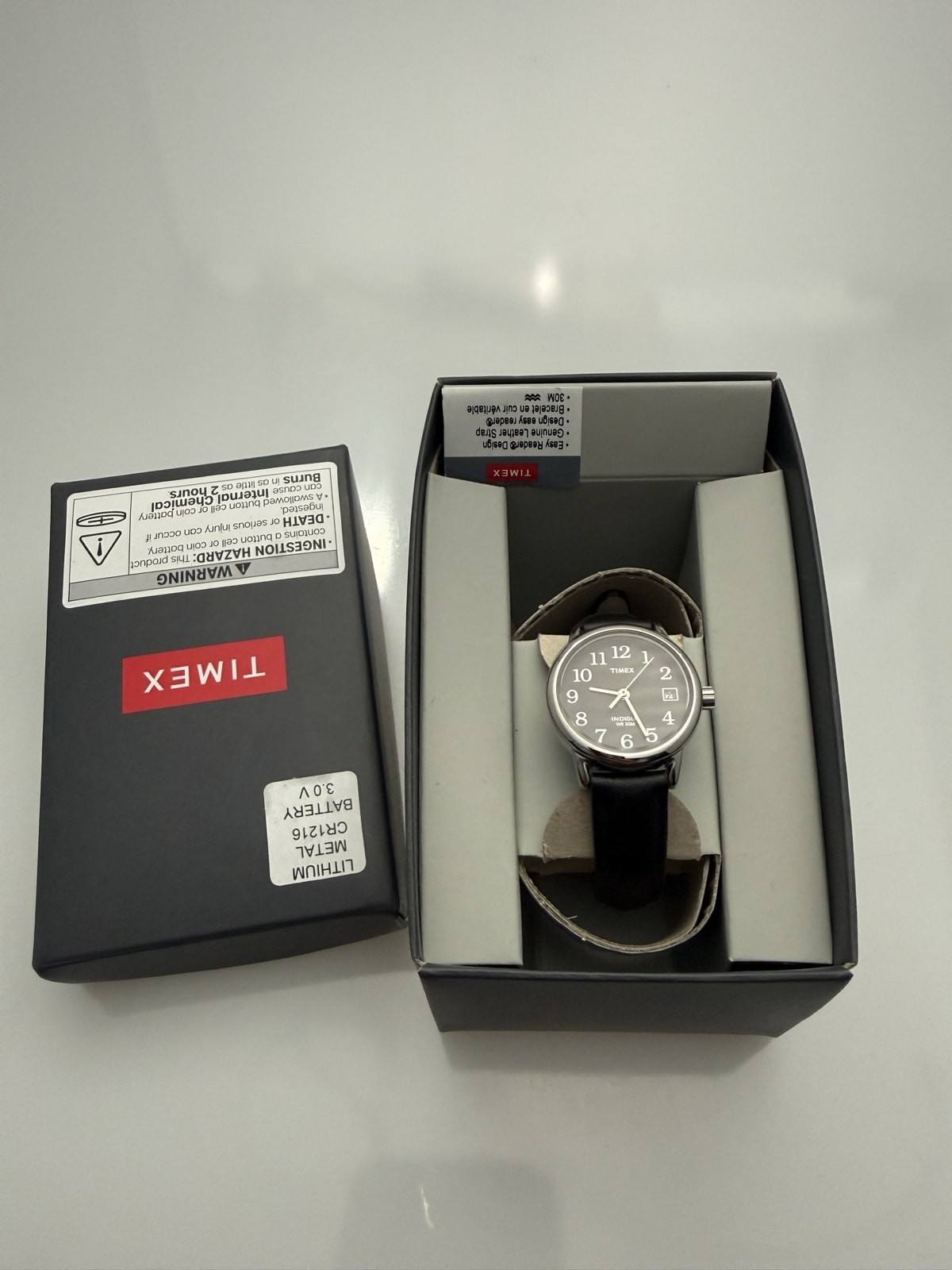 Timex Women’s Easy Reader Indiglo Watch Dial Date Silicone Strap WR 30M Blk