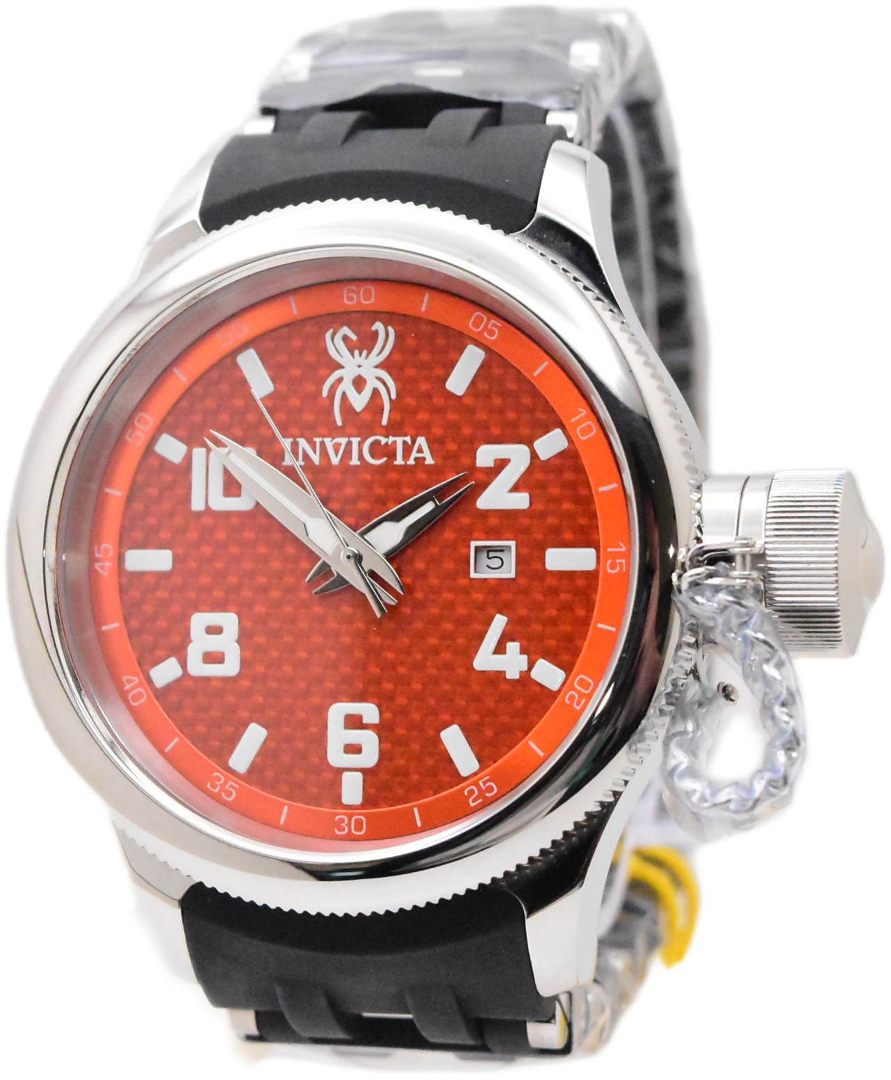 Invicta Russian Diver Sea Spider Men’s 52mm Orange Dial Swiss Quartz Watch 36978