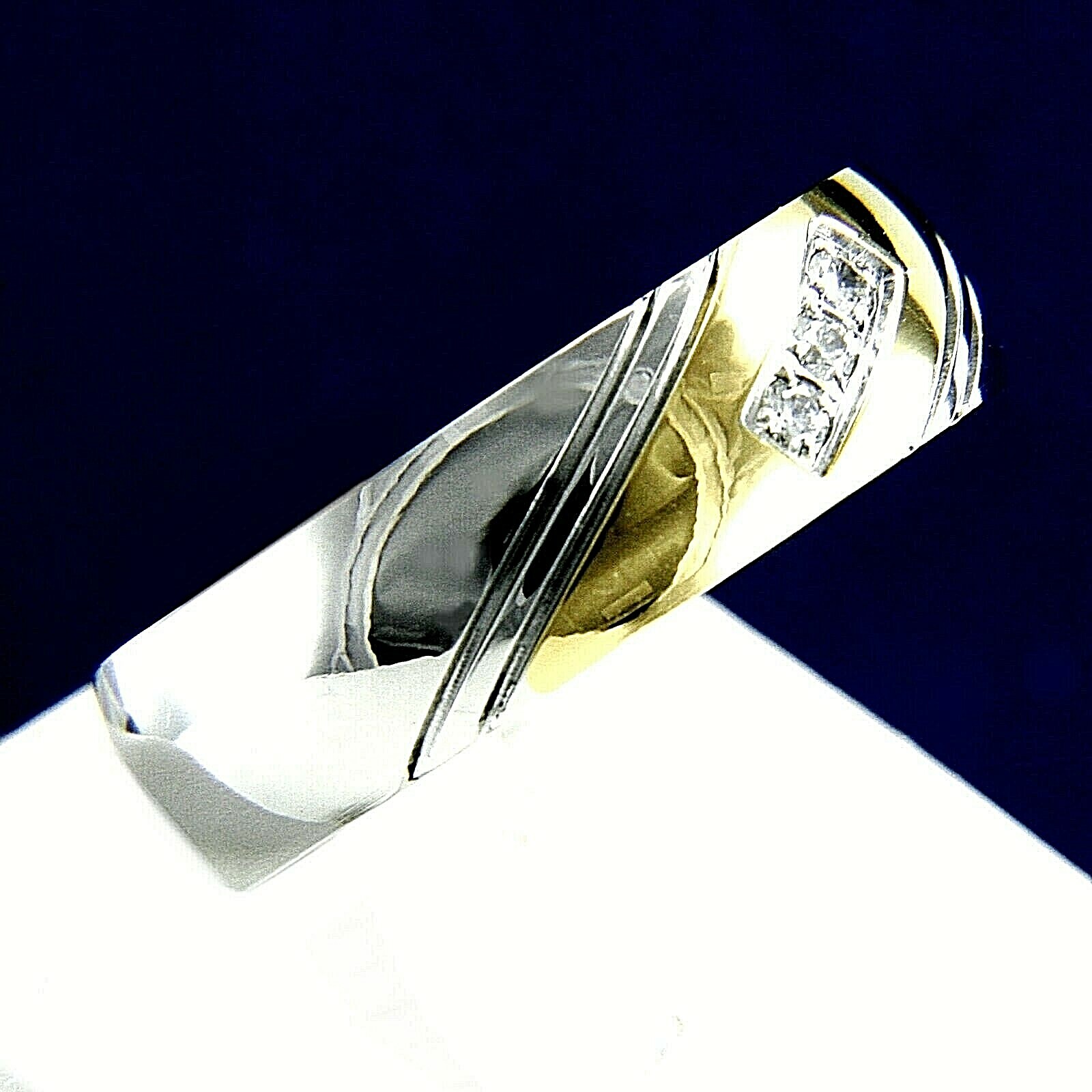 New Anniversary Stainless Steel Engagement Wedding Band CZ Men’s Ring