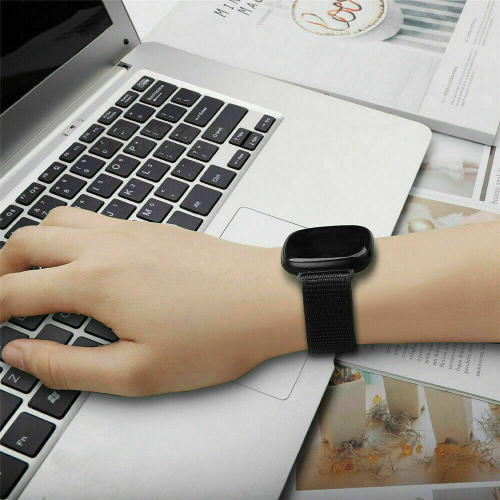 For Fitbit Versa 3 4/ Sense 2 1 Nylon Strap Wrist band Woven Canvas Watch Band