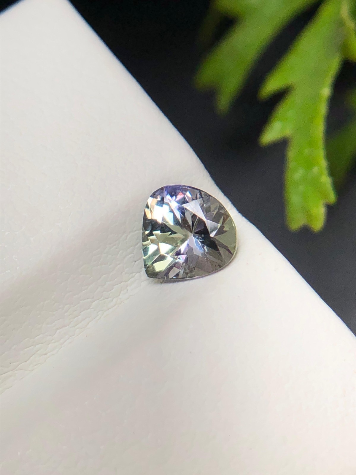 6 MM Natural Tanzanite Heart Cut, 0.70 Ct Green Purple Blue Color Unheated Stone