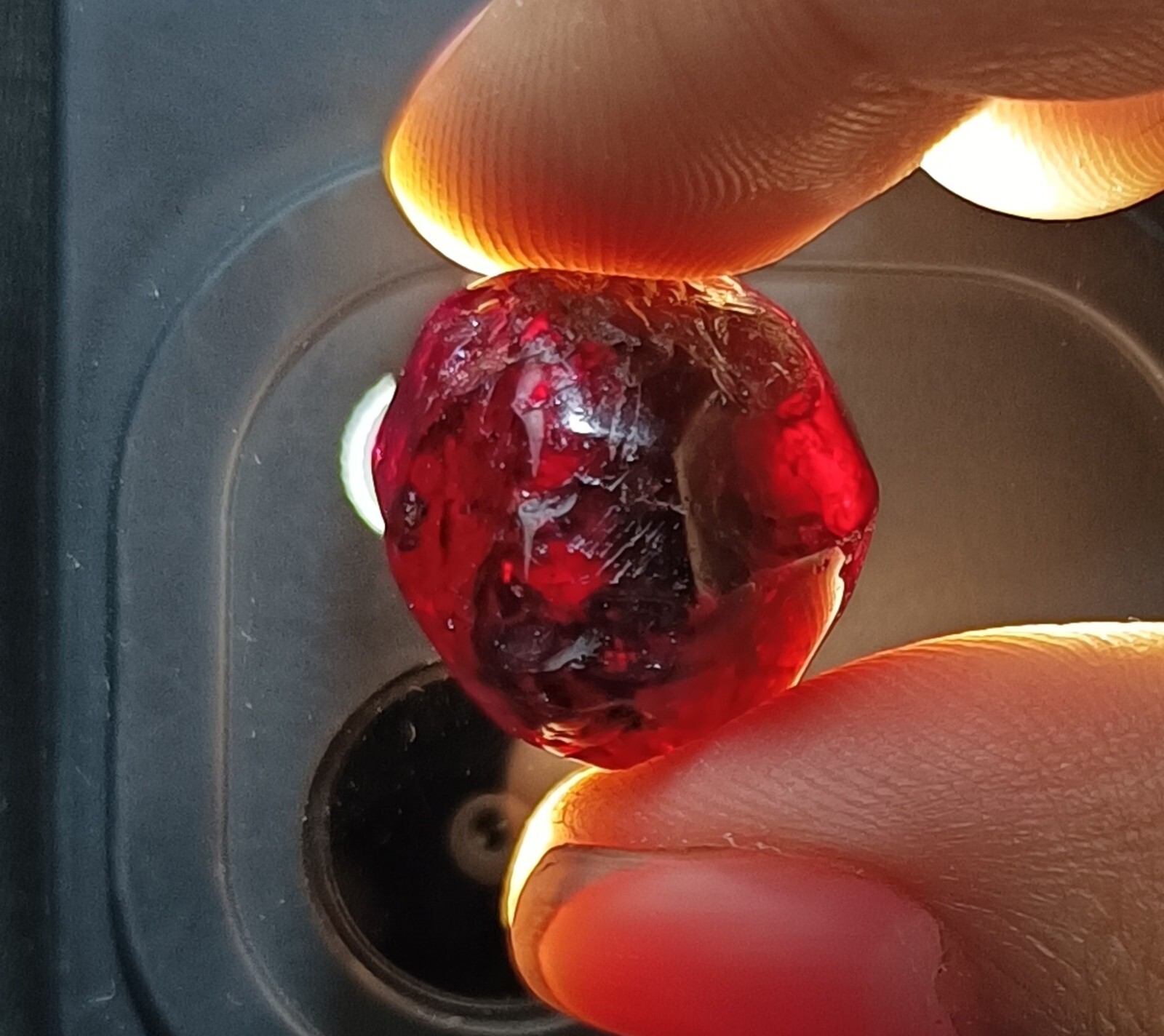 Natural African Red Painite Ball Cut 48 Ct Polished EGLCertified LOOSE GEMSTONE