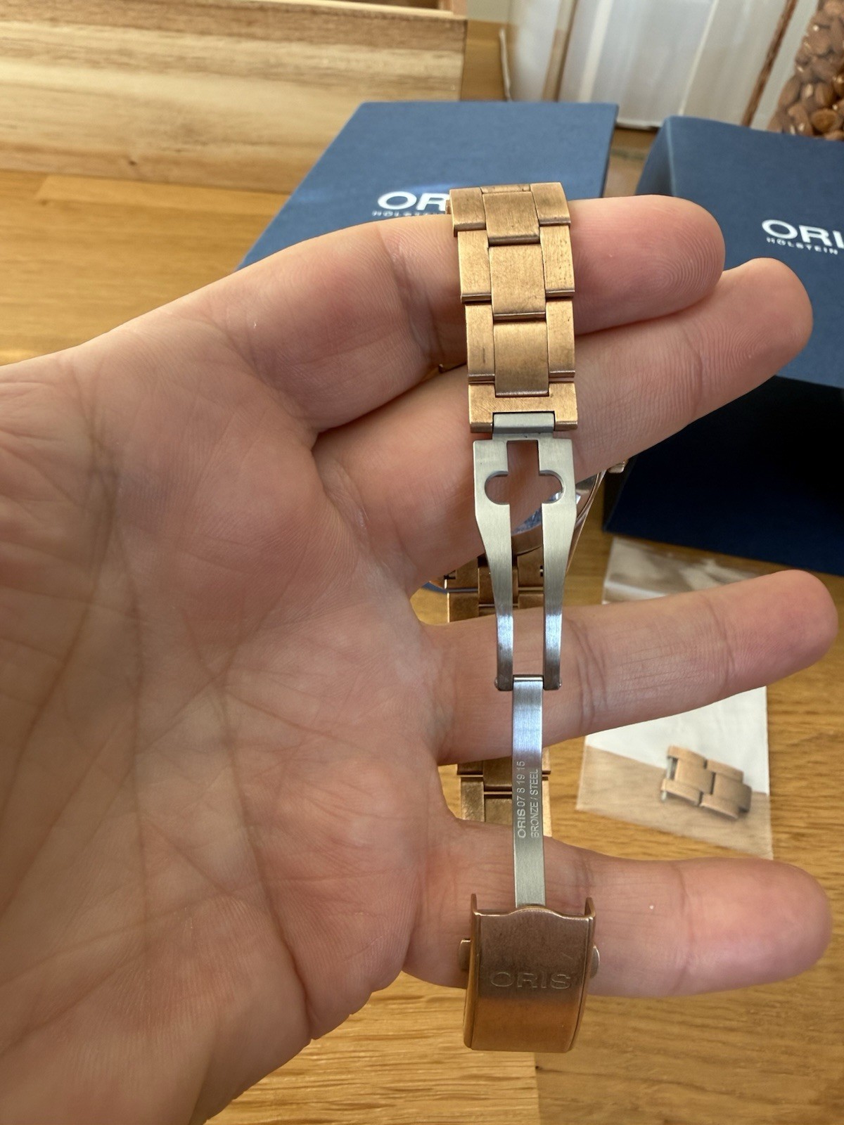 Oris Diver Sixty-Five Date Bronze White Dial Watch 01 733 7771 3151-07 8 19 15
