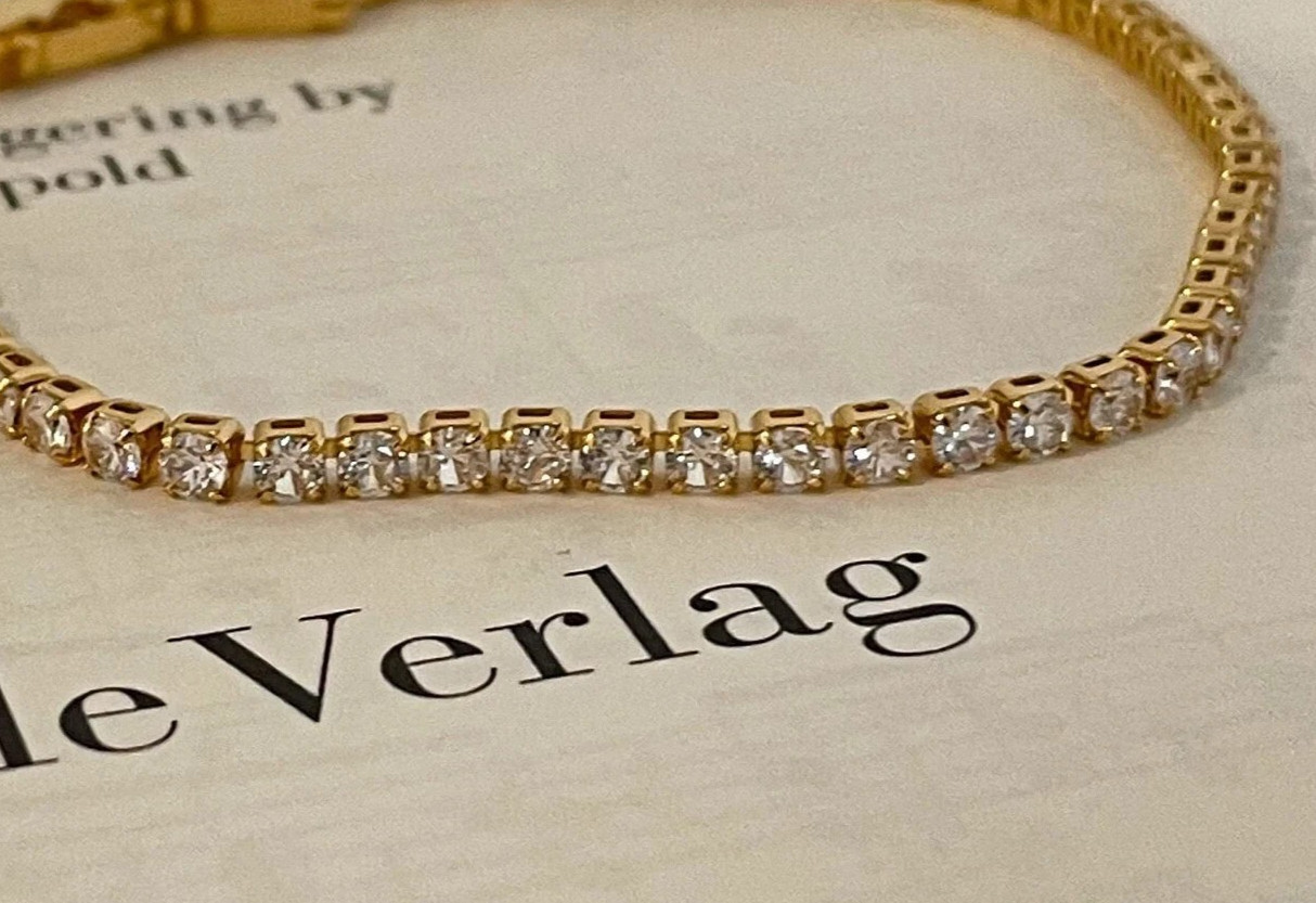 Genuine Natural Diamond Beautiful GH/SI-I2 Tennis Bracelet In 14k Yellow Gold
