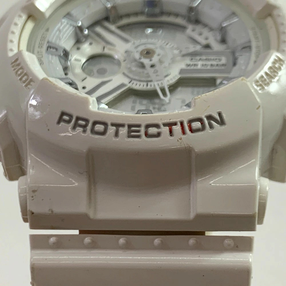 04w6224 Used CASIO BABY G Baby G BA 110 Quartz Wristwatch Analog Digital White H
