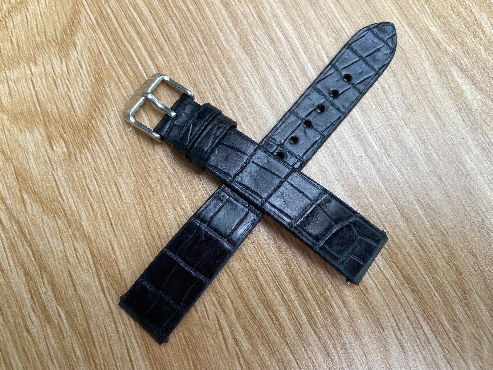 Real Black leather Watch Strap Band 14 16 17 18 19 20mm 21mm 22mm 23mm 24mm 26mm