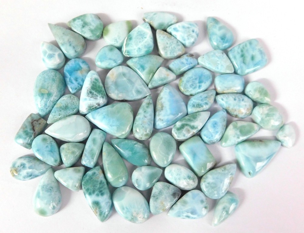 Sky Blue Larimar Loose gemstones Fancy Jewelry Making Wholesale Lot 71252