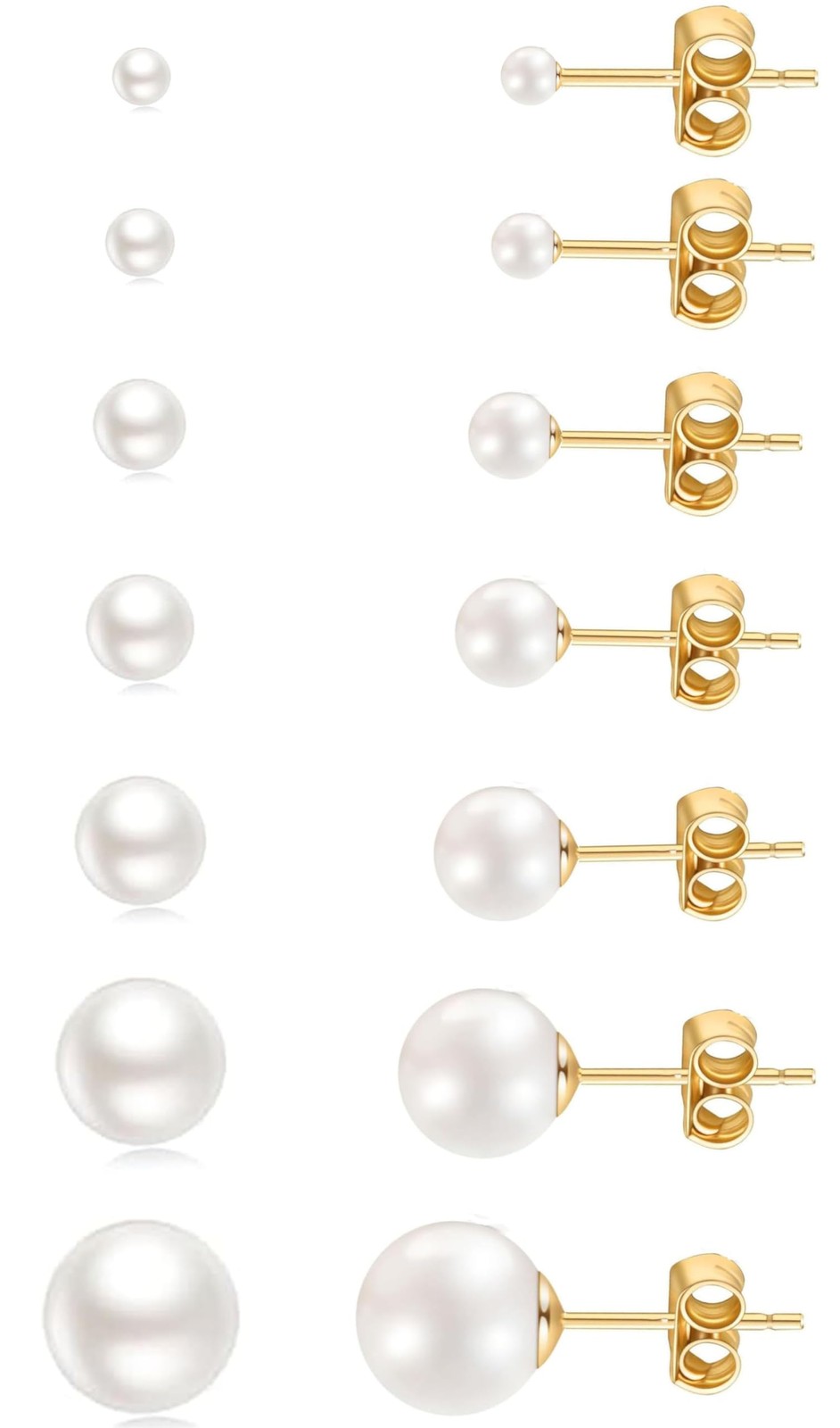 Pearl Small Gold 3mm 4mm 5mm 6mm 7mm 8mm 10mm, Gold, Silver, Black, Rose