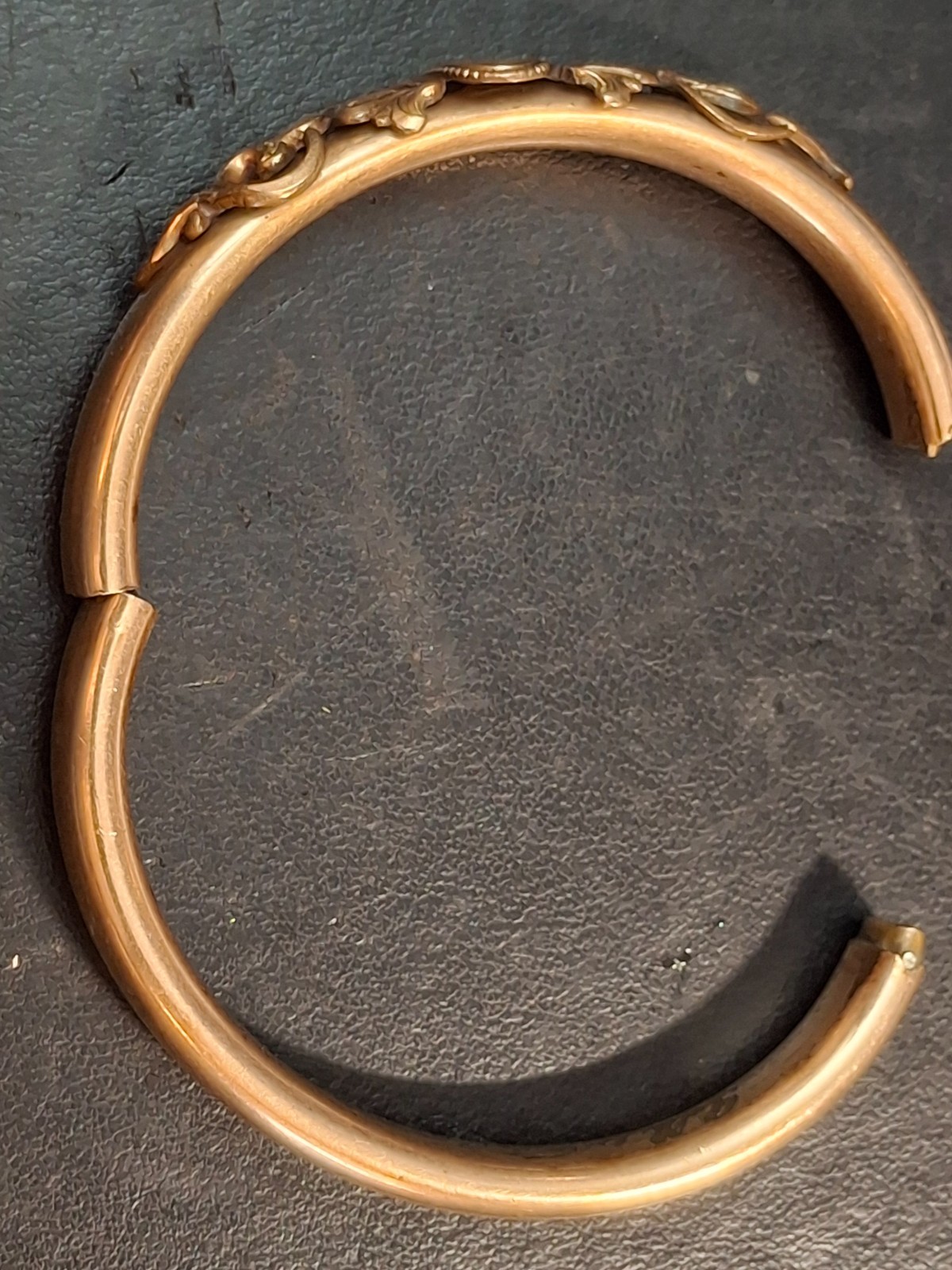 Antique Art Nouveau S.O.Bigney & Co Bangle Bracelet Signed