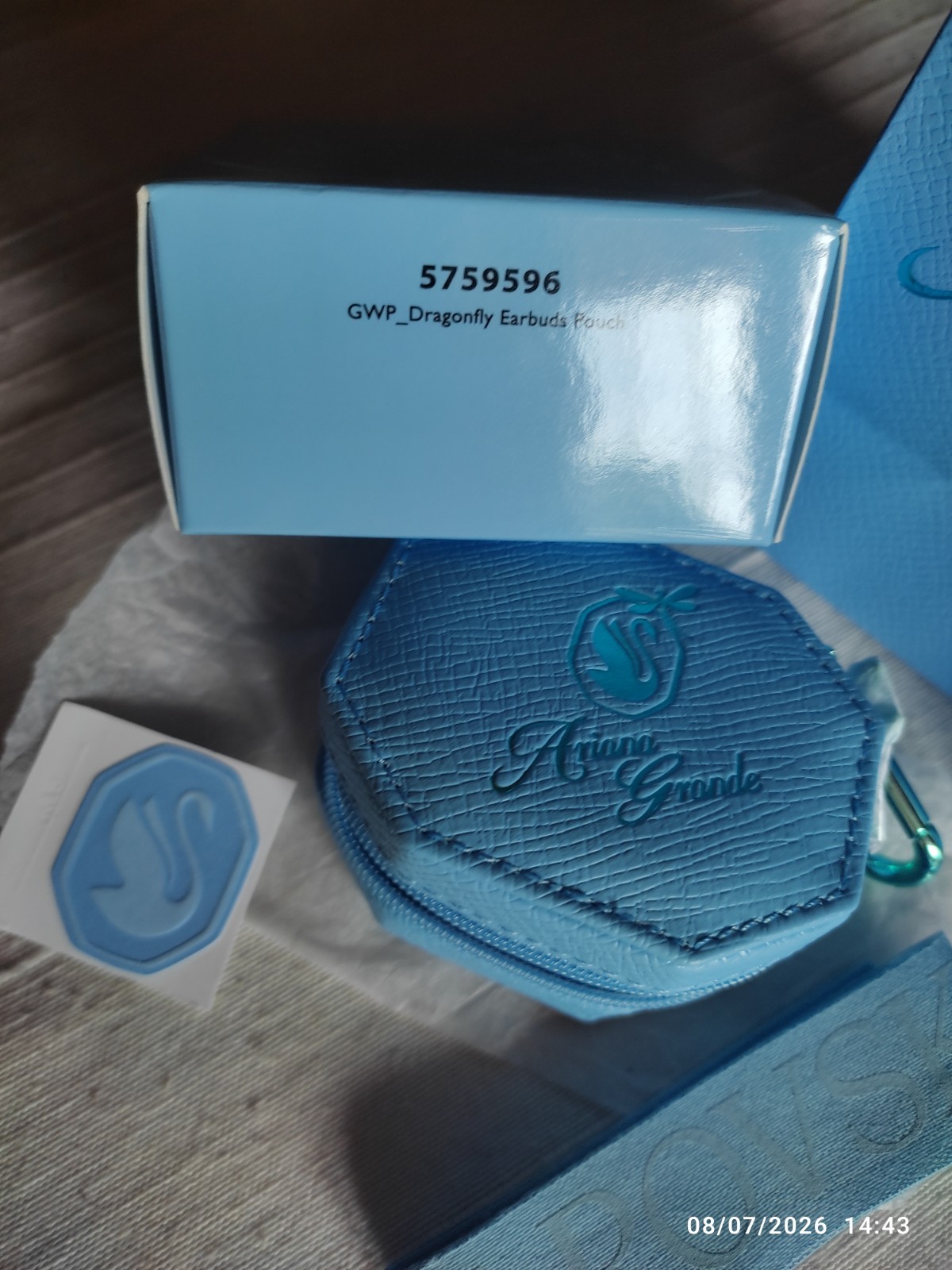 Swarovski By Ariana Grande GWP_Dragonfly Earbuds Pouch #5759596