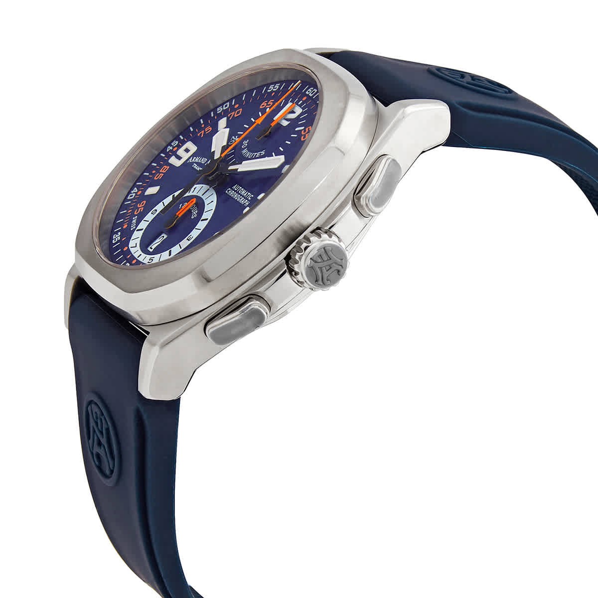 Armand Nicolet JH9 Chronograph Automatic Blue Dial Mens Watch A668HAA-BO-GG4710U