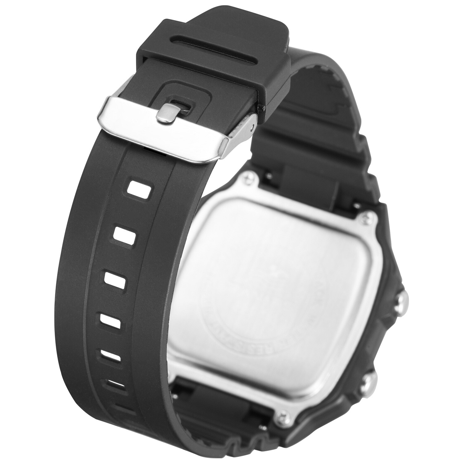 2 Packs Men Digital Multi-Function Sport Watches Dual Time Alarm Backlight Watch