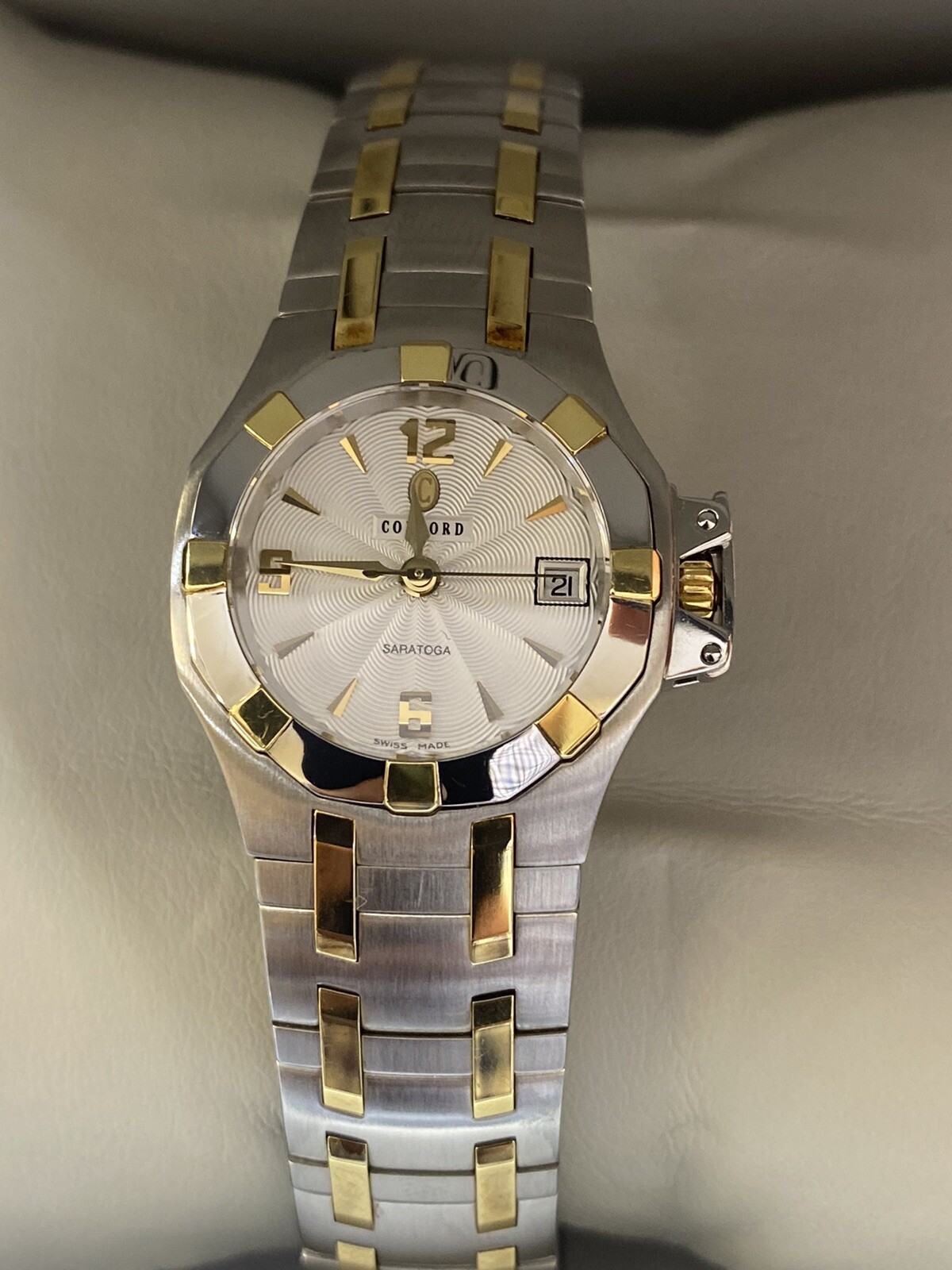 New Ladies’ Concord Saratoga 15.36.1840 Steel Gold 25MM Quartz