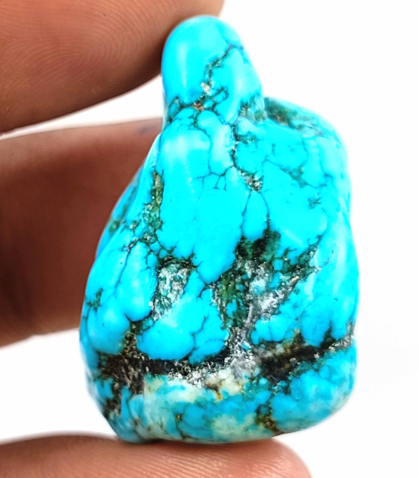 IGL Certified Top Quality Arizona Turquoise 94 Ct Natural Rough Loose Gem 5DNR
