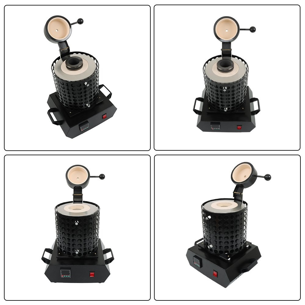3KG Refining Casting Furnace Electric Metal Melting Furnace Forge Kit+Mesh