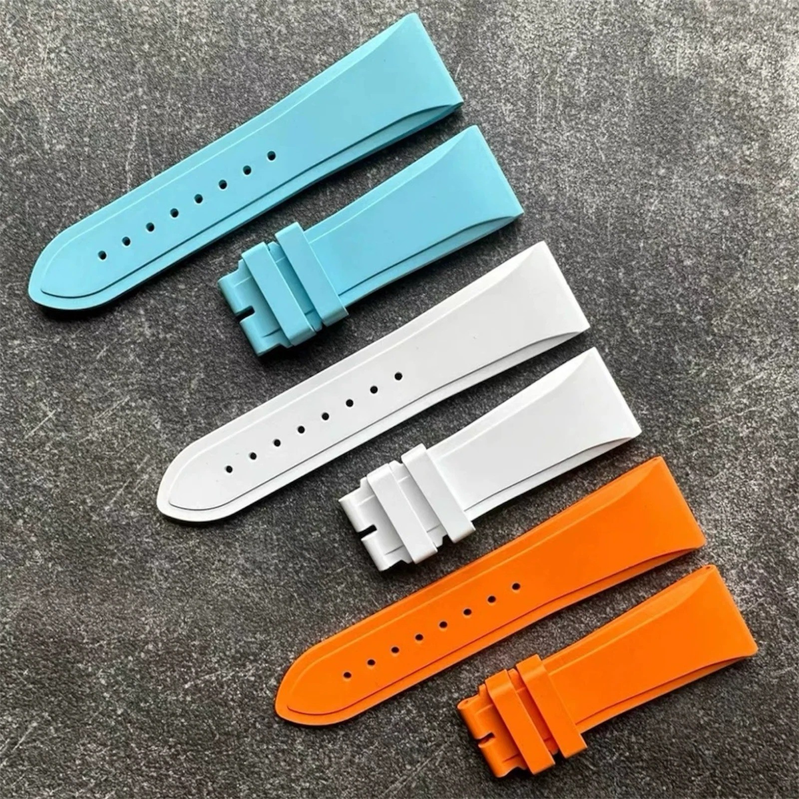 23x20mm FKM Rubber Strap Band Fits Vacheron Constantin QUAI DE LILE Watch 86050