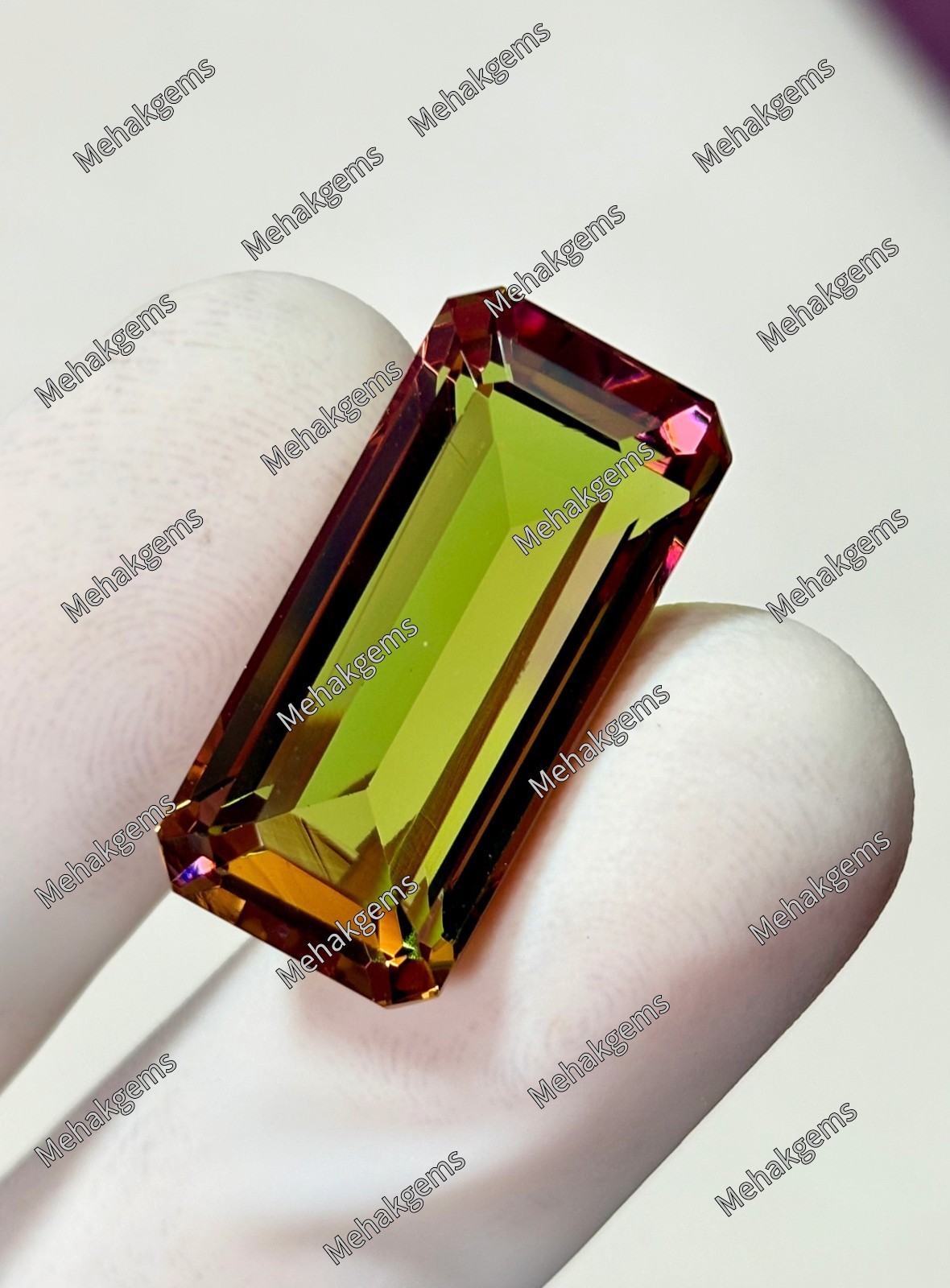 35 Carat Zultanite Gemstone, Rectangle Color Change Diaspore Pendant Stone