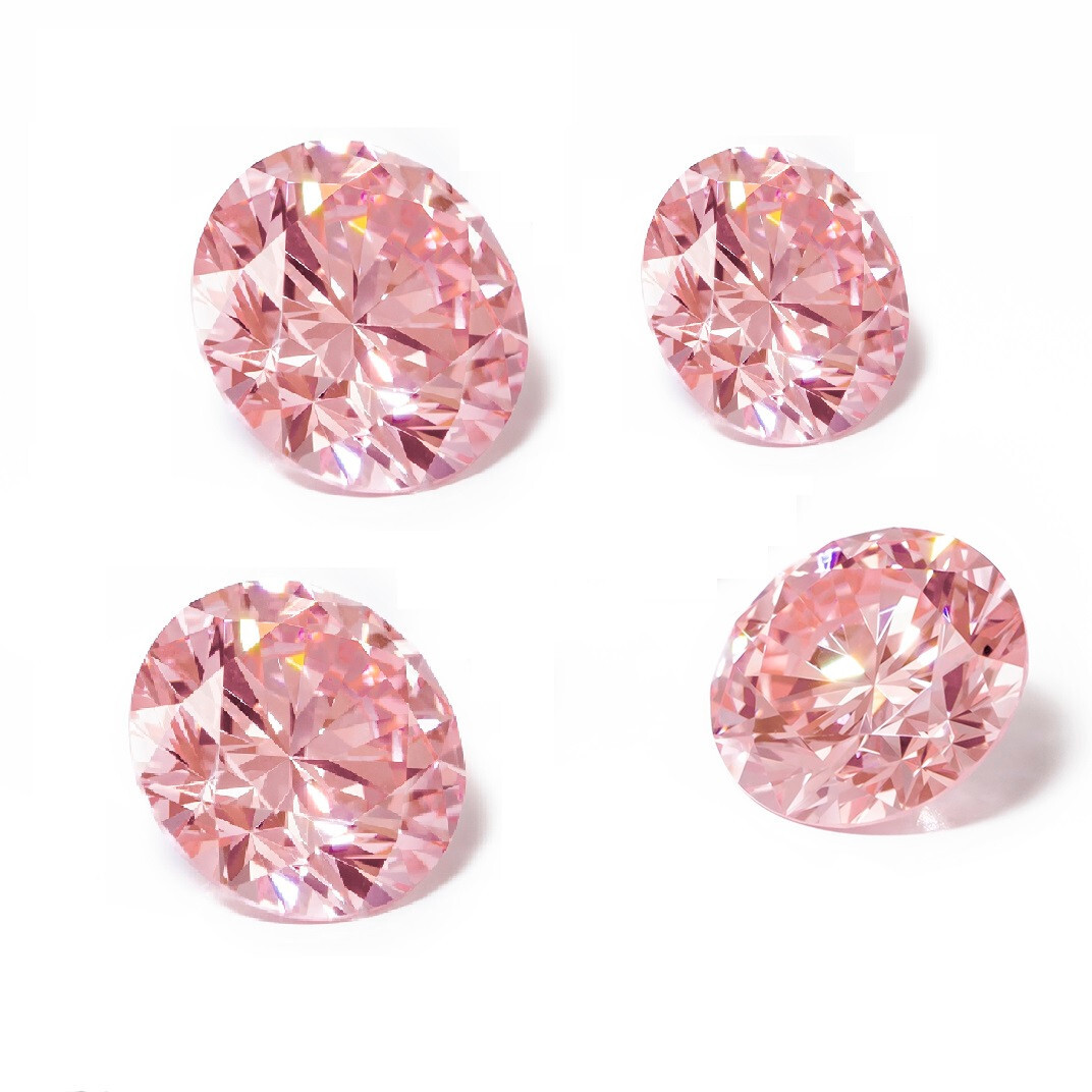 Loose Lab Grown Pink Diamond HPHT 1.3mm VS2 Clarity 22 Pcs Lot
