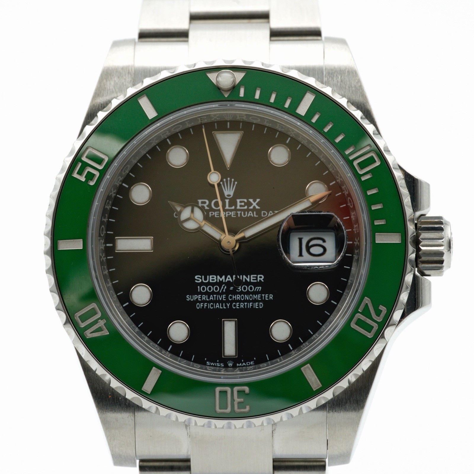 Rolex Submariner “Starbucks” 126610LV Silver Oyster Bracelet Green Bezel 2024