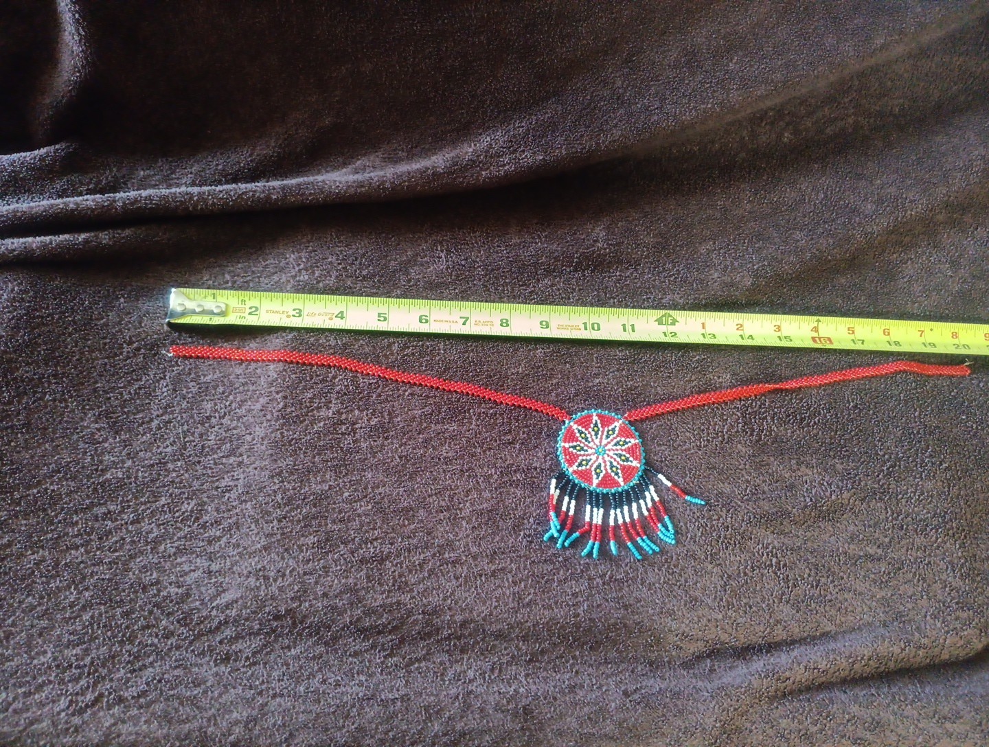 Vintage Native American Bead Necklace Souvenir South West