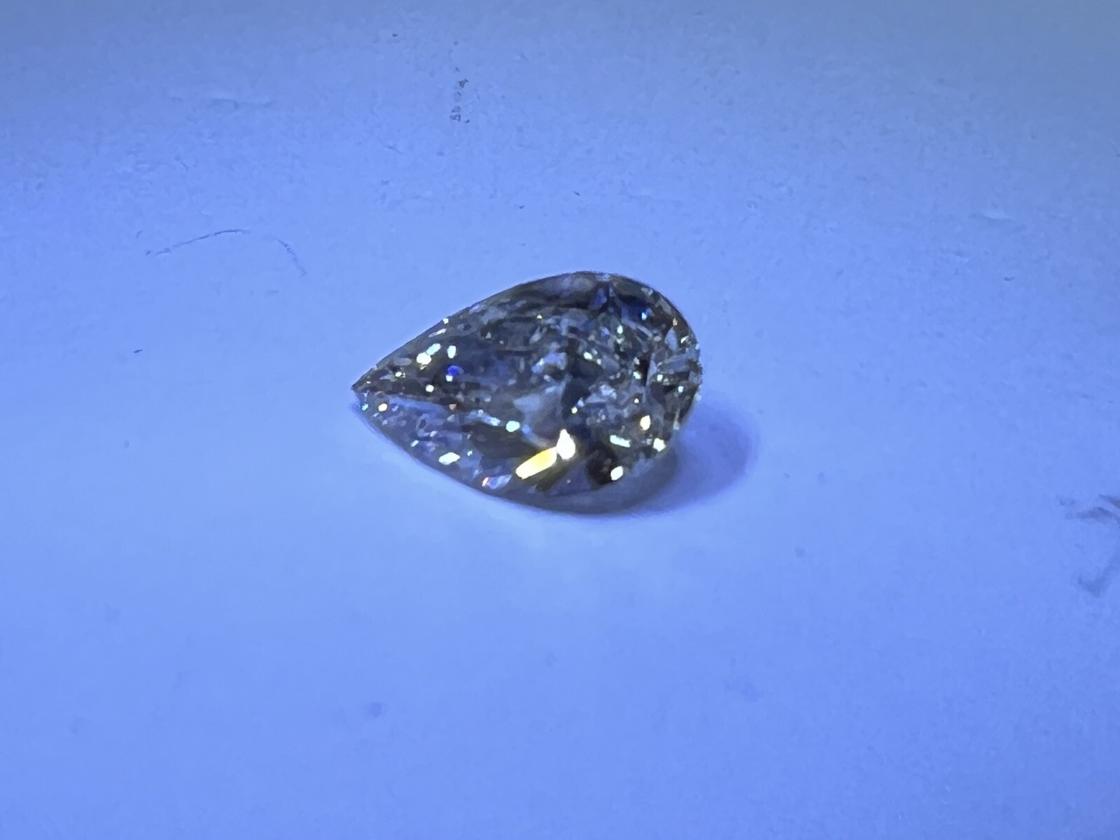 IGI,0.57 Ct,SI2 Clarity,L Color ,Pear Cut Natural Diamond!