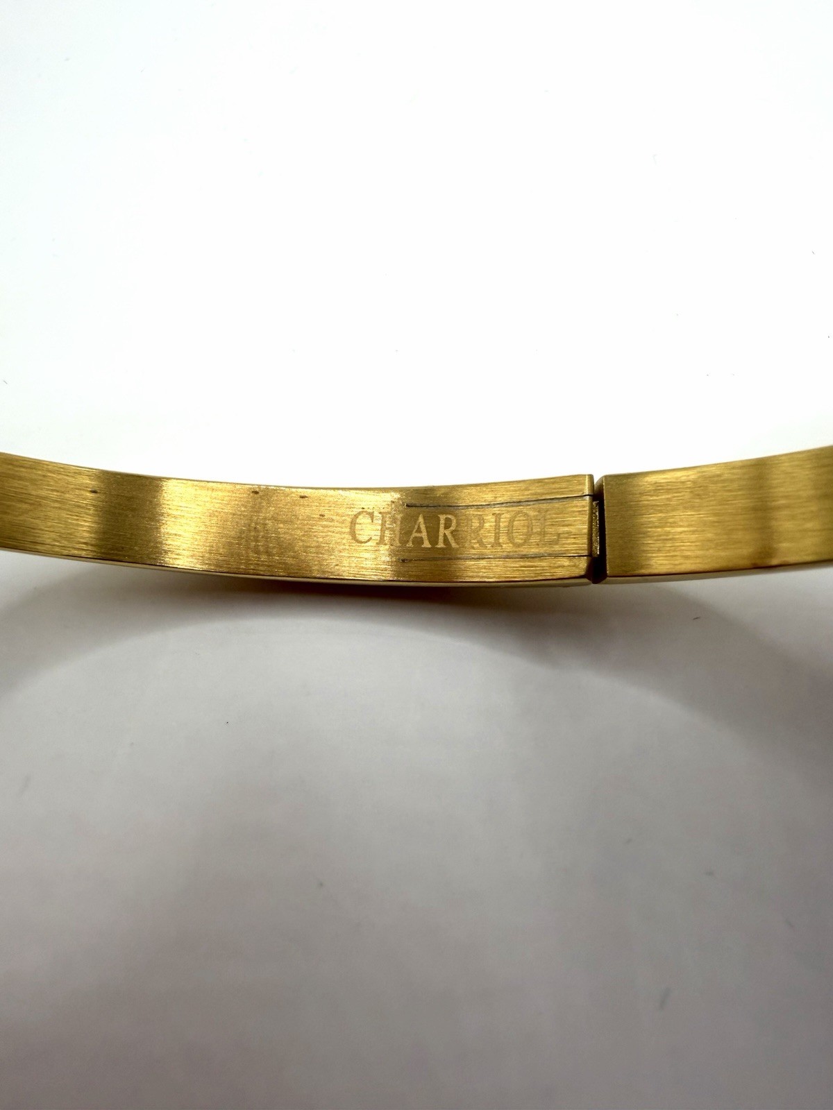 Charriol Infinity Zen Bangle Gold Silver Toned Bracelet Size Medium M