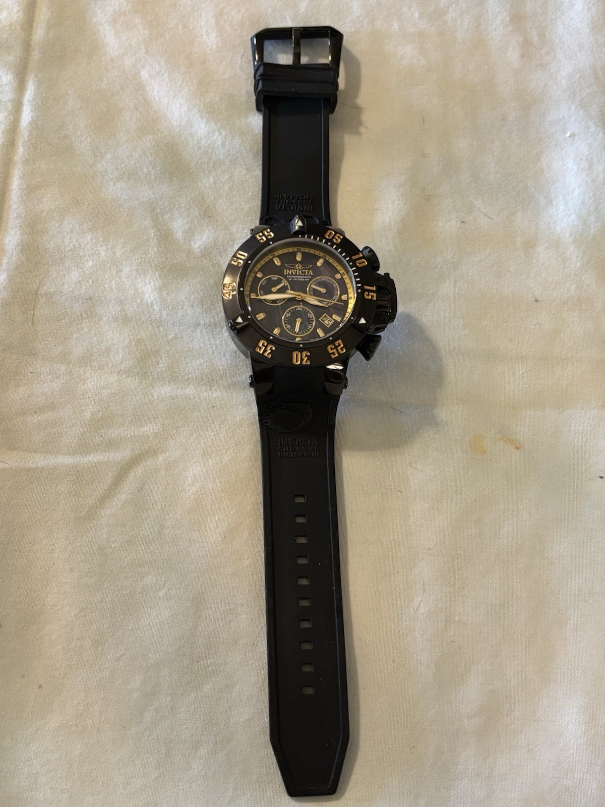 Invicta Subaqua Noma III Men’s Quartz Watch Black/Gold model 22920