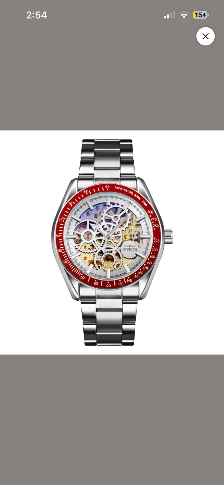 AUTOMATIC Invicta Object D SMOOTH SKELETON DIAL Excelsior Silver Men’s Watch