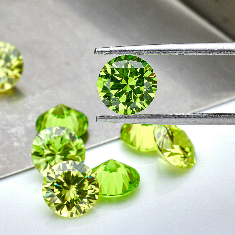 3mm~15mm Round Multicolor Loose Cubic Zirconia 5A CZ Stone Gemstone for Jewelry