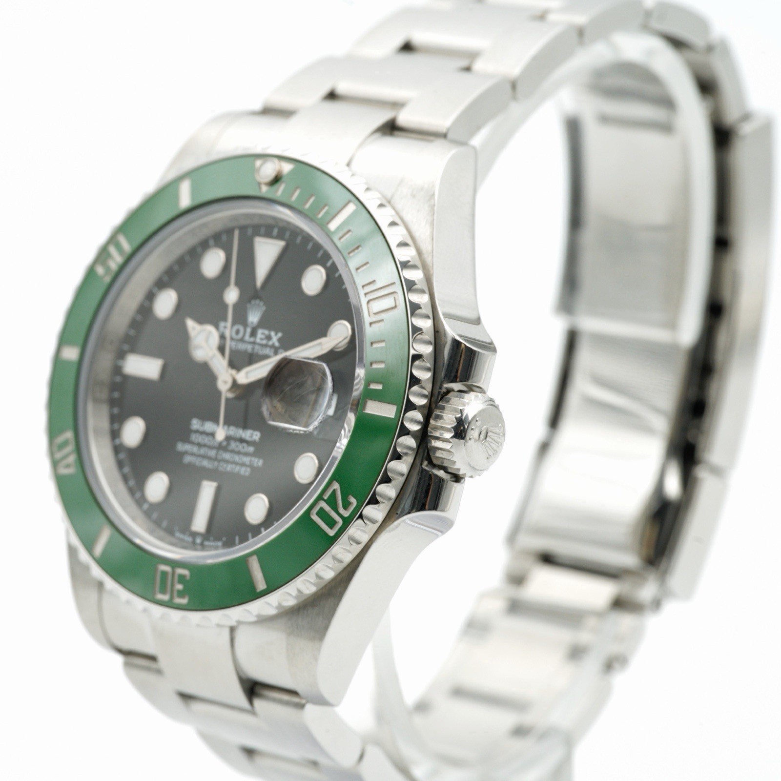 Rolex Submariner “Starbucks” 126610LV Silver Oyster Bracelet Green Bezel 2024