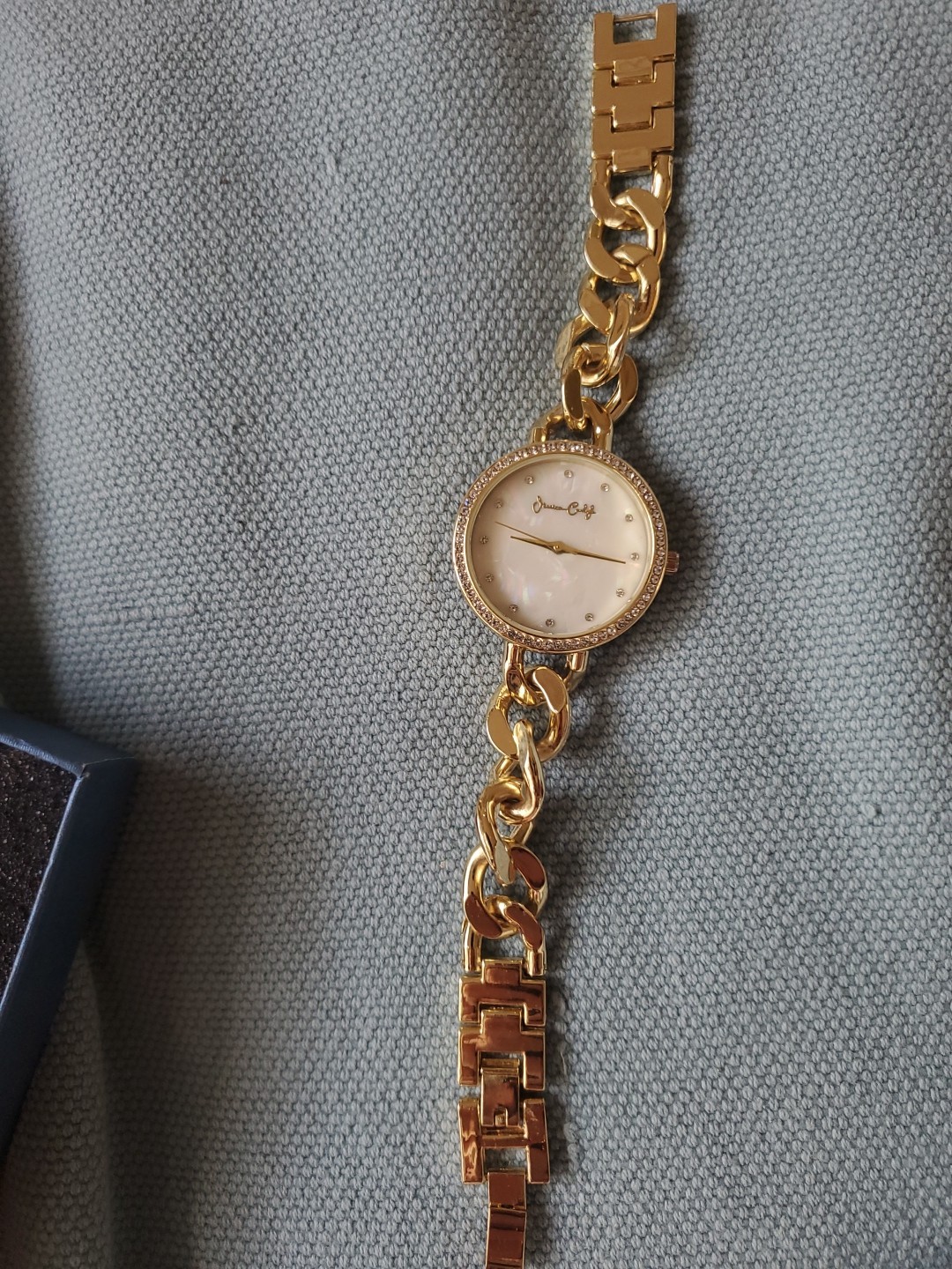 Jessica Carlyle Women Gold-Tone Bracelet Analog Watch,