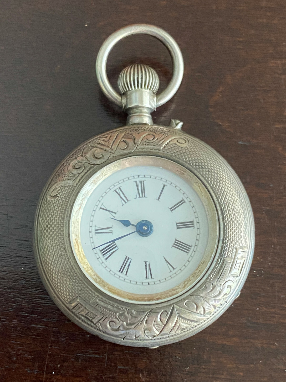 VINTAGE 35.6MM LOUIS JACOT POCKET WATCH, PIN SET, RUNNING GOOD