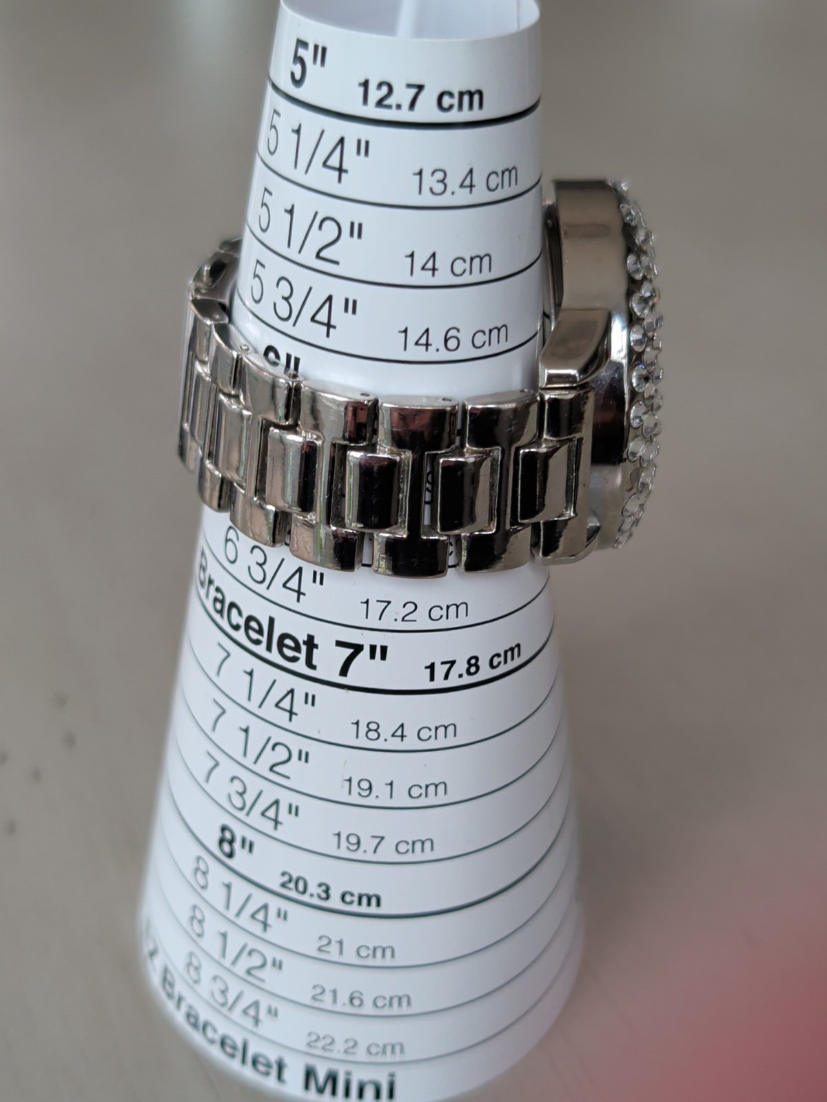 BKE Buckle Watch Women’s ROSE Tone Crystal Accent Bling New battery 6.5″ Band
