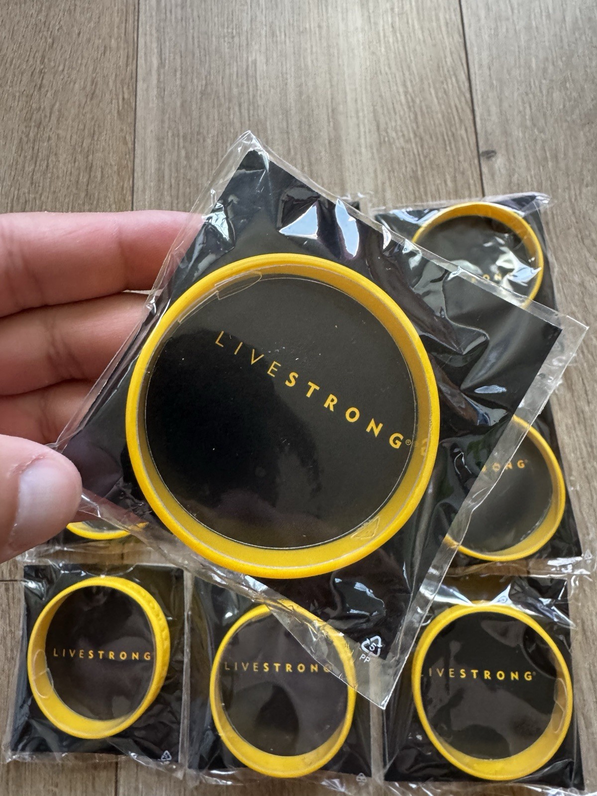 Lot of 9 – Nike Livestrong Authentic Bracelet NEW (Size L/G-XL) 8″/202 mm L – XL