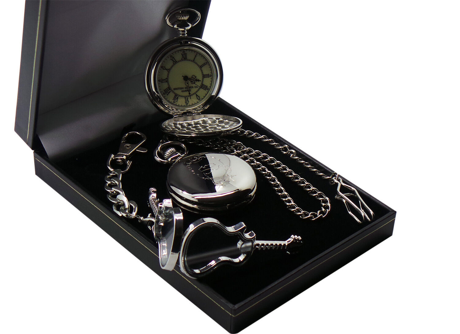 BOB DYLAN Signed Personalised Pocket Watch and Glass Guitar Keyring Gift Case