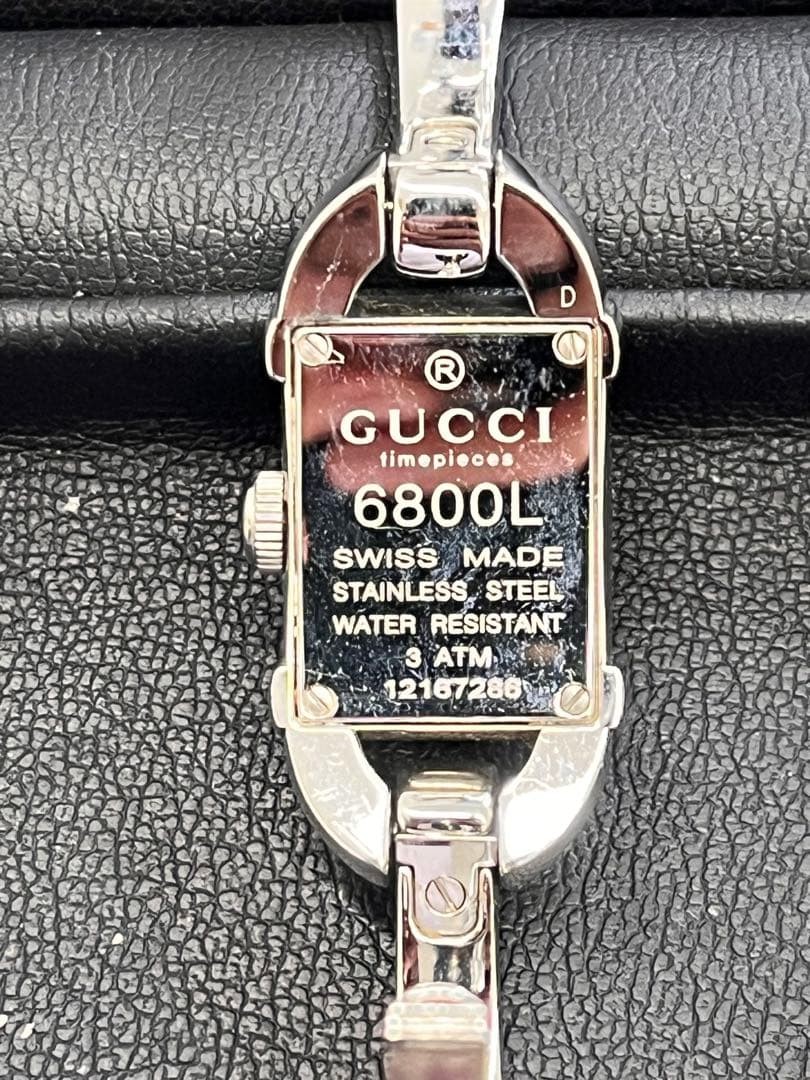 Excellent condition GUCCI Bamboo Diamond 6800L Quartz