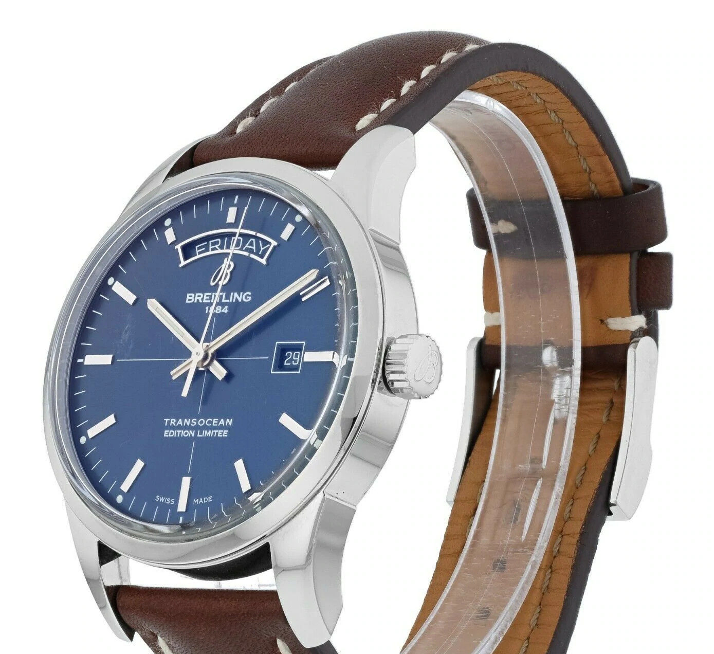 Breitling Transocean Day & Date ”Aurora Blue” Limited Edition of Only 1000 Pcs