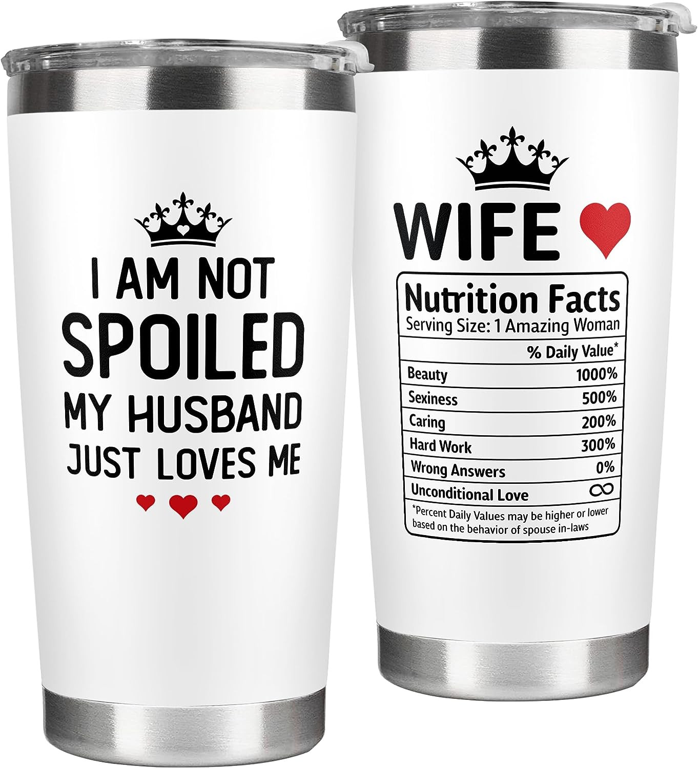 Wife Gift 20 oz Insulated Tumbler Stainless Steel Anniversary Birthday Cup