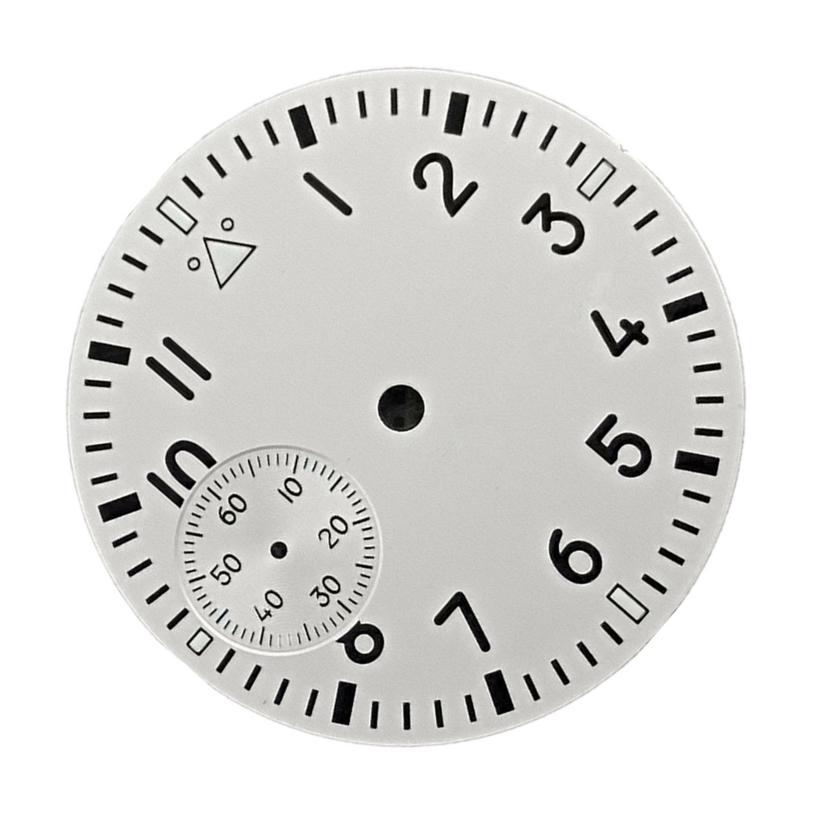 37mm Green Luminous Watch Dial White Face For ETA 6497 ST3600 Movement Upgrade G