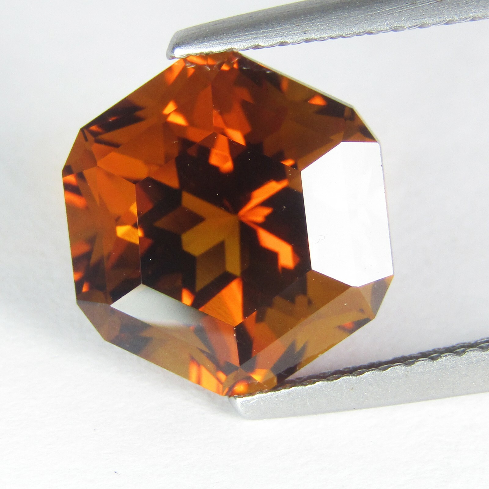 5.05Cts Excellent Natural Sparkling Fancy Cut Citrine 10.8mm Loose Gem Ref VDO