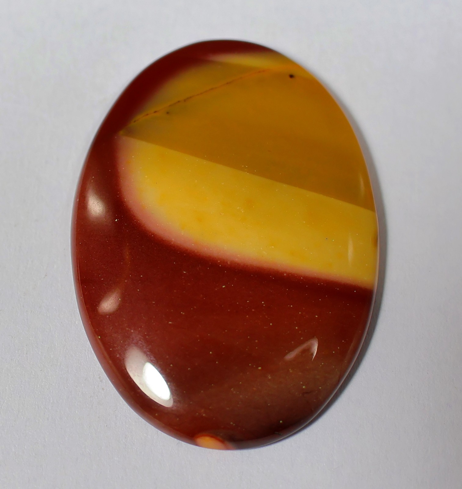 43 CT 5X28X39 mm NATURAL VIBRANT MOOKAITE JASPER OVAL CABOCHAN GEMSTONE KK-162