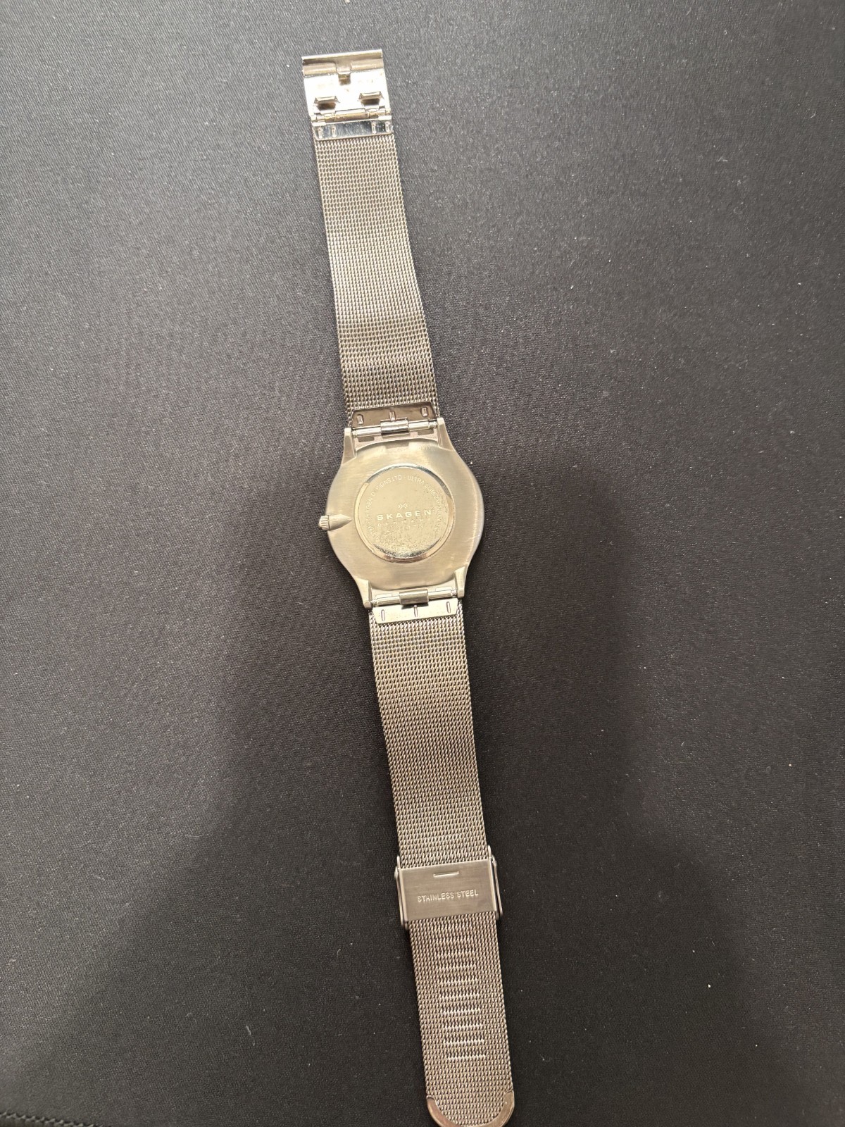 Skagen Watch Men 34mm Blue Dial Titanium Round 233LTTNC Slim