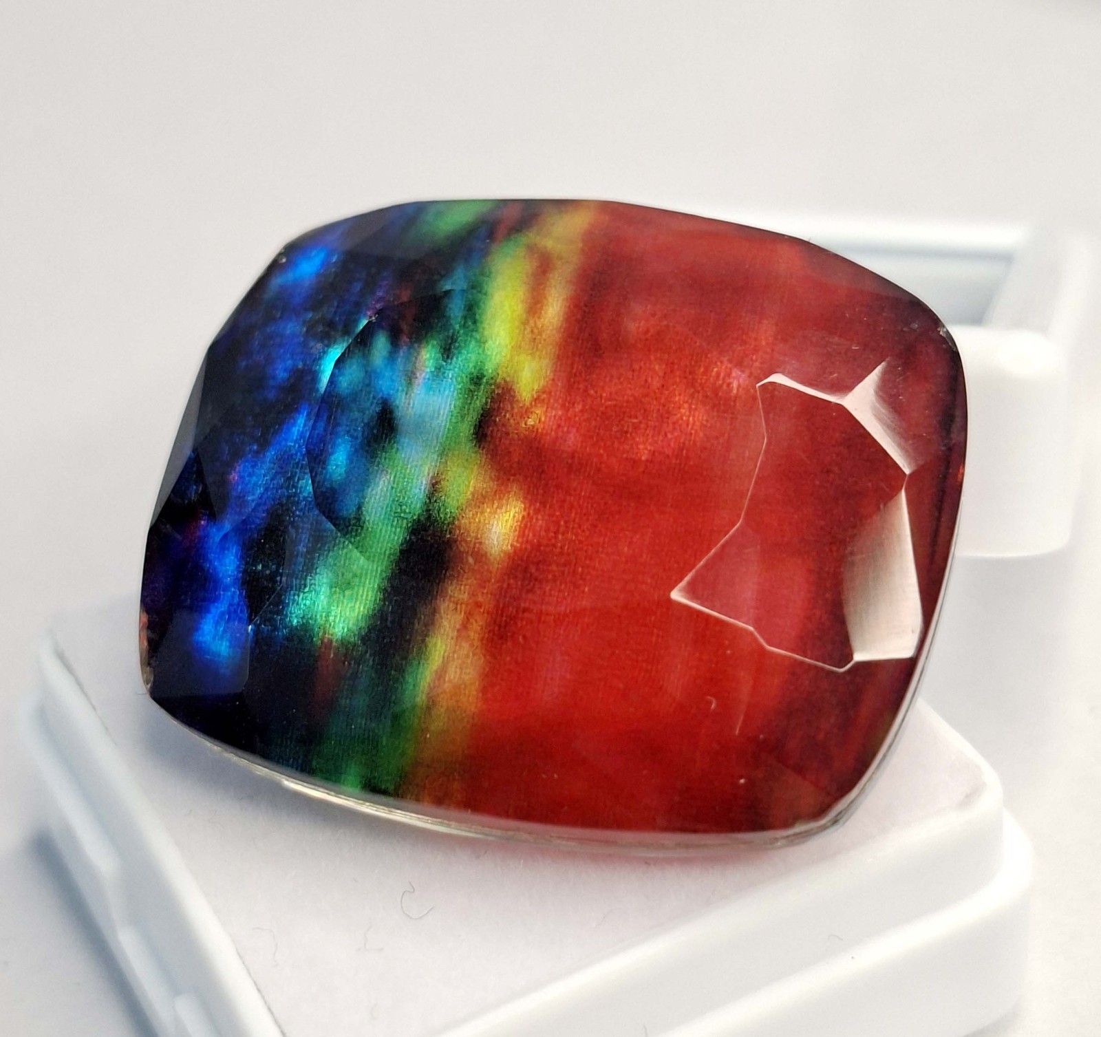Ammolite Opal Like Organic Natural Cushion Cut 57-59 Ct Loose Gemstone RK898