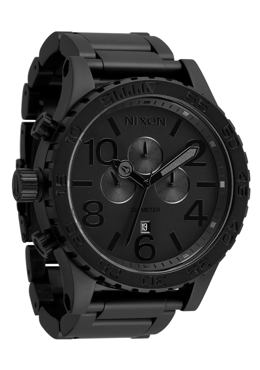 NIXON 51-30 Chrono A1389-3086-00 Matte Black Man’s Watch 51mm