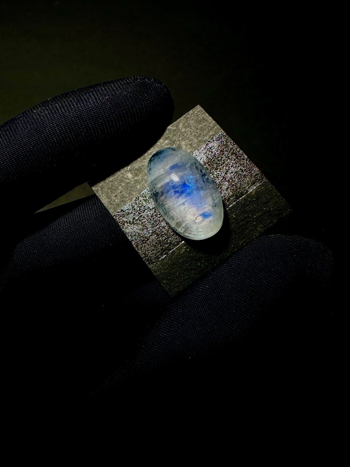 Natural Rainbow Moonstone, Blue Fire Moonstone, Engagement Ring Gemstone, 13Cts
