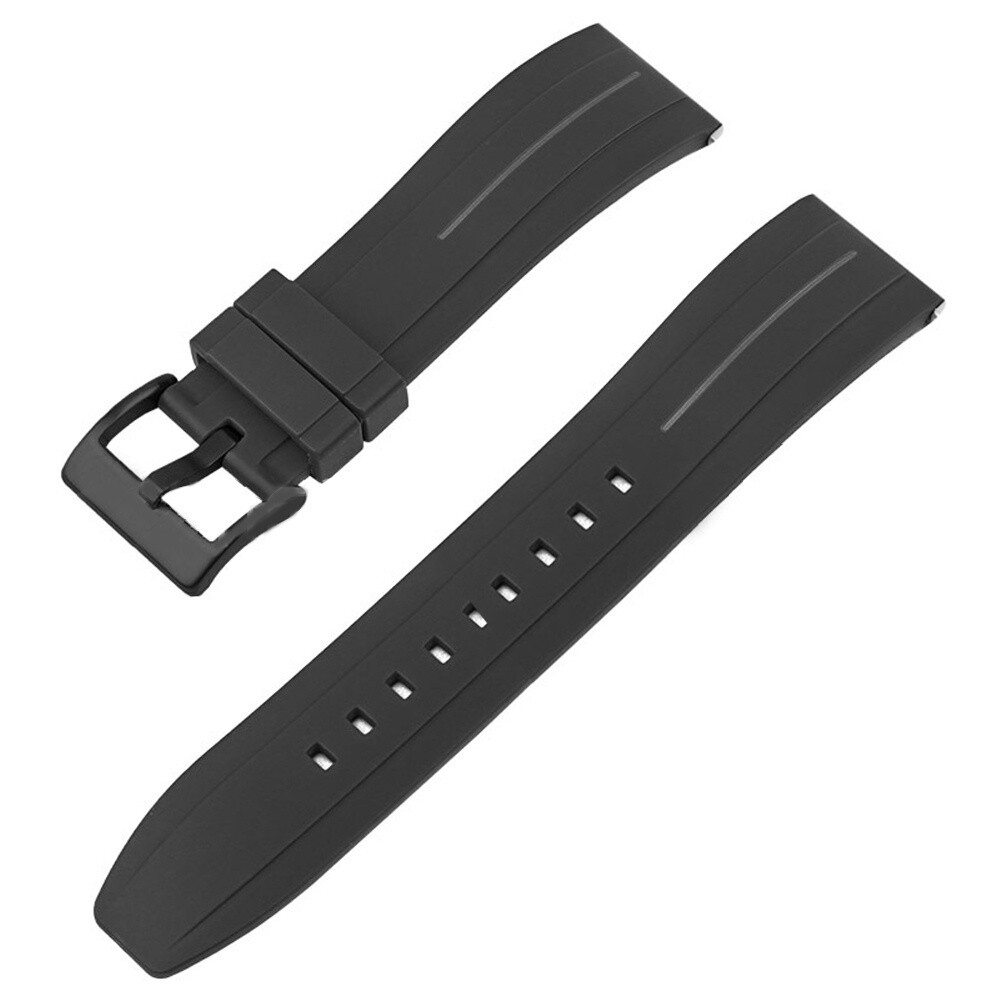 14-24mm Silicone Rubber Smart Watch Strap Waterproof Replacement Wrist Band Belt