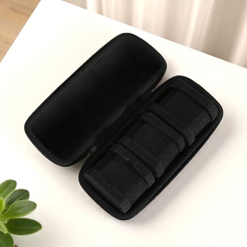 3 Slots Portable Travel Watch Roll Case Wristwatch Display Storage Box Organizer