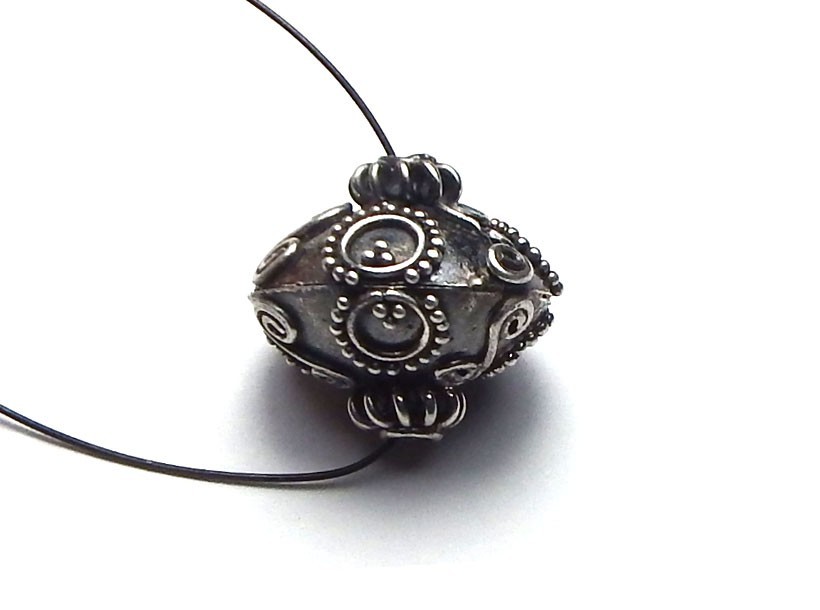 Bali STERLING SILVER Focal Bead Handmade BIG Indonesia – CHOOSE STYLE